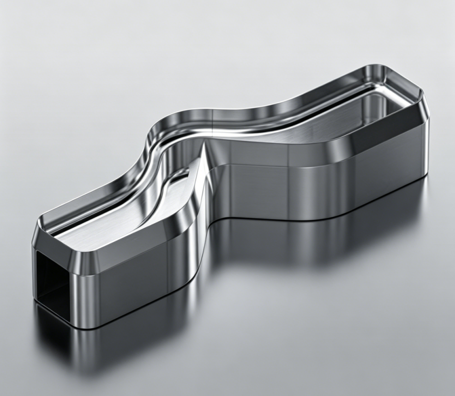 Rubber right angle test die