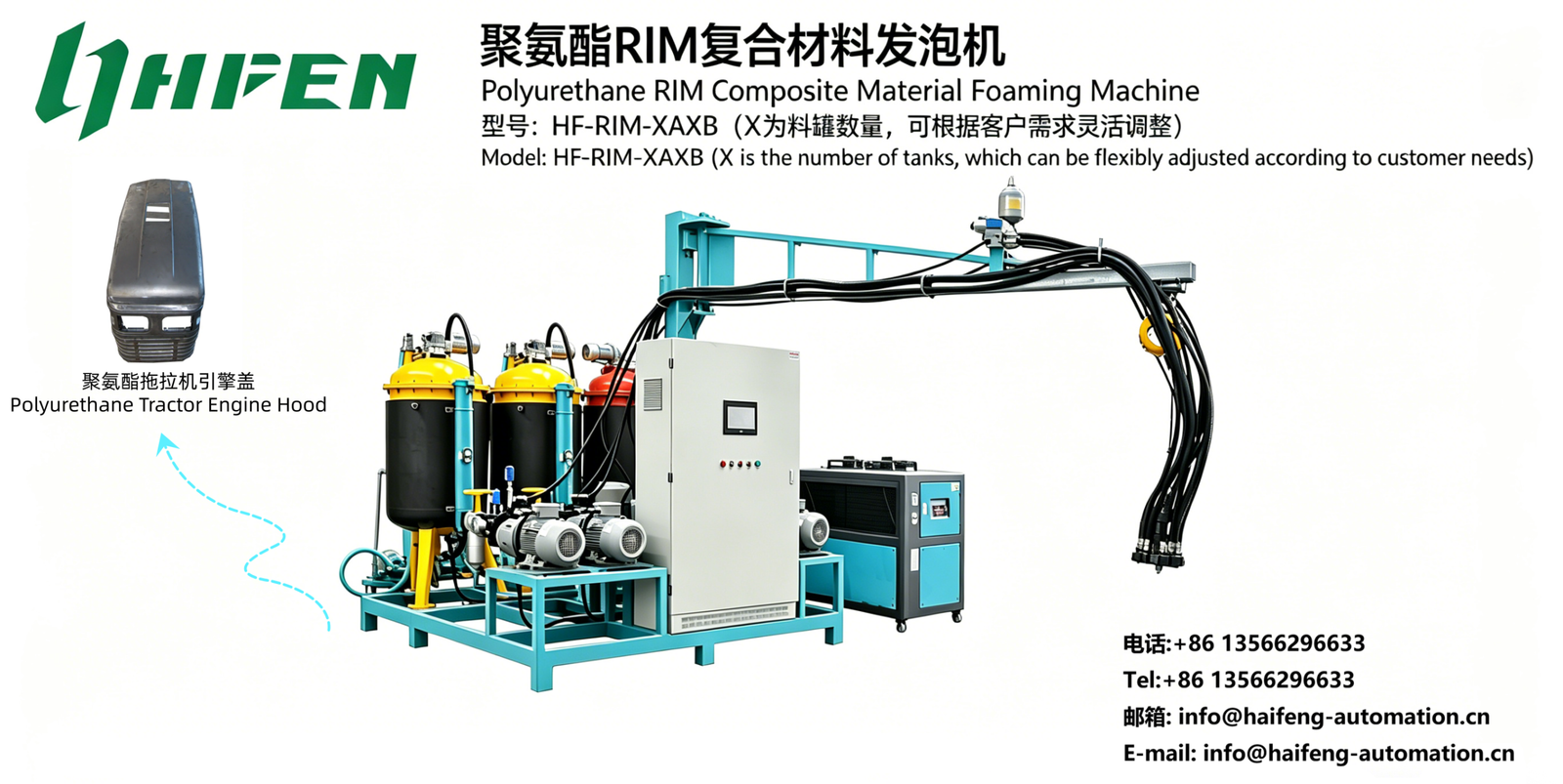 Polyurethane RIM Composite Machine For Tractor Hood